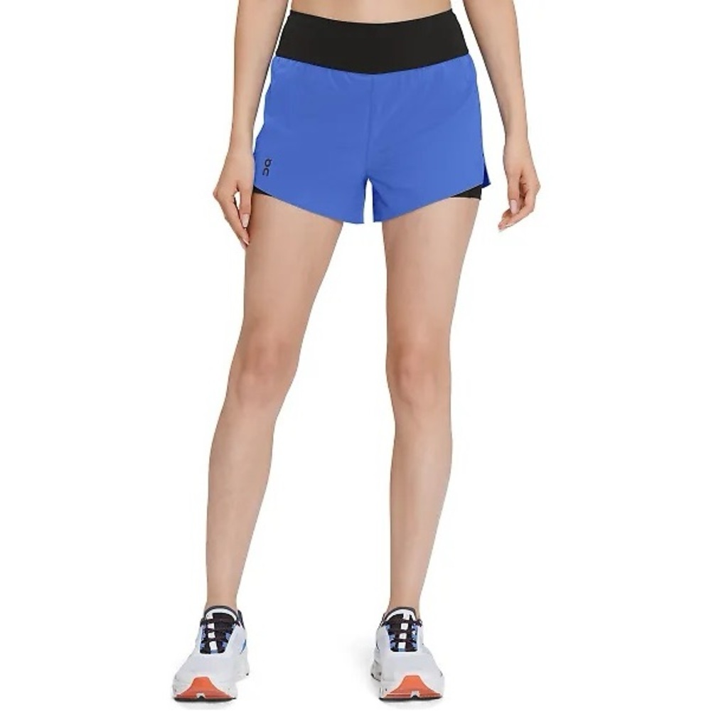 ON On Running Women's Running Shorts - Black and Cobalt XL LIKE NEW - Picture 3 of 9
